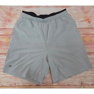 Fabletics Mens Gray Athletic Shorts Small Drawstring Lightweight